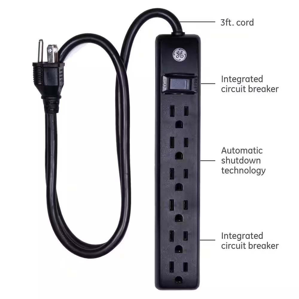 6-Outlet Standard Sur Protector (2-Pack)