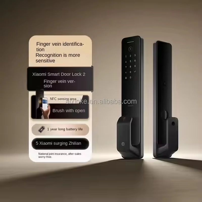 Fully Automatic Smart Mijia Door Lock 2 Finger Vein Version NFC Password for Xiaomi App Control