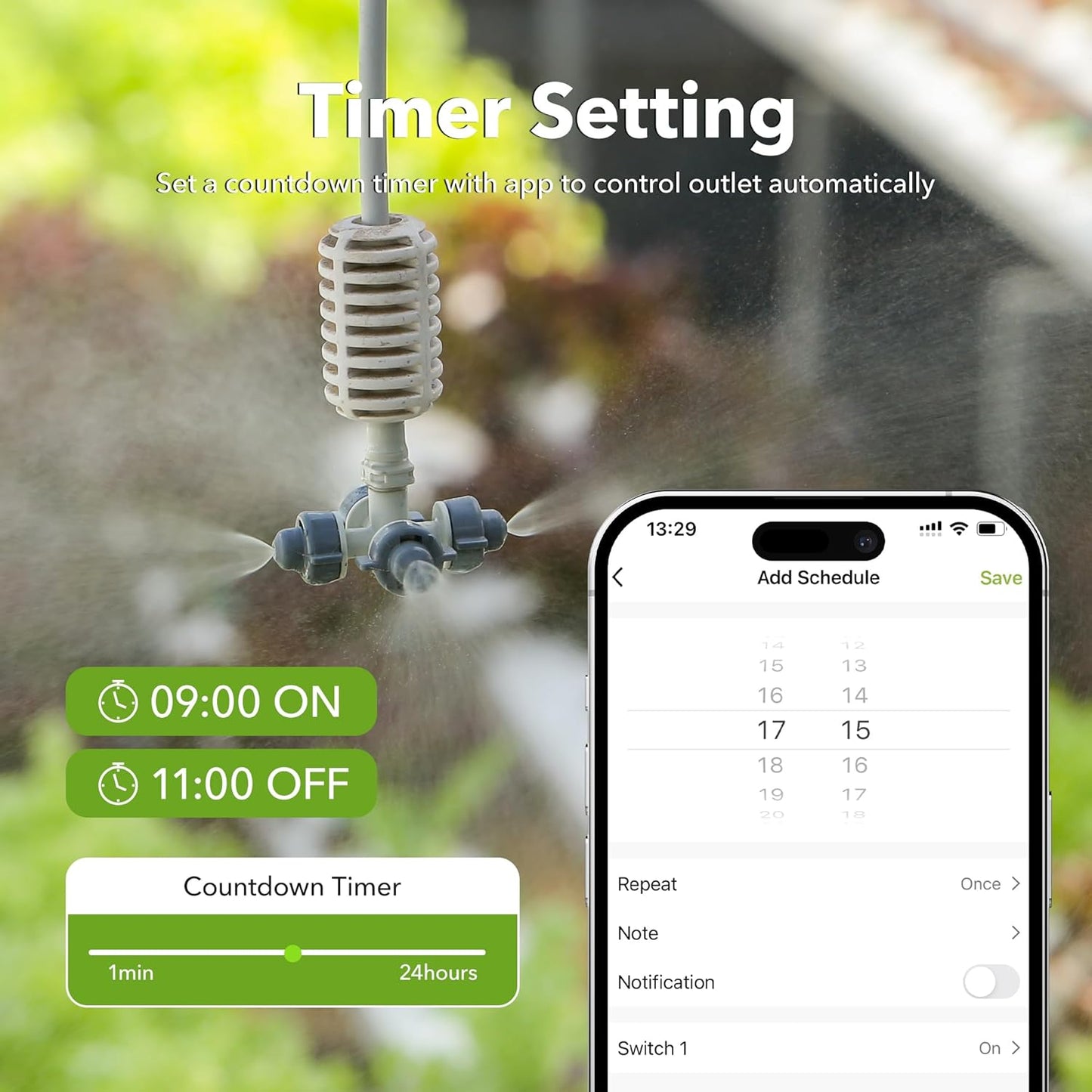 Outdoor Smart Wifi Plug, Heavy Duty Wi-Fi Timer with One Grounded Outlet, Wireless Remote Control by App Compatible with Alexa and Google Home Assistant 2.4 Ghz Network Only, ETL Listed (2 Pack)