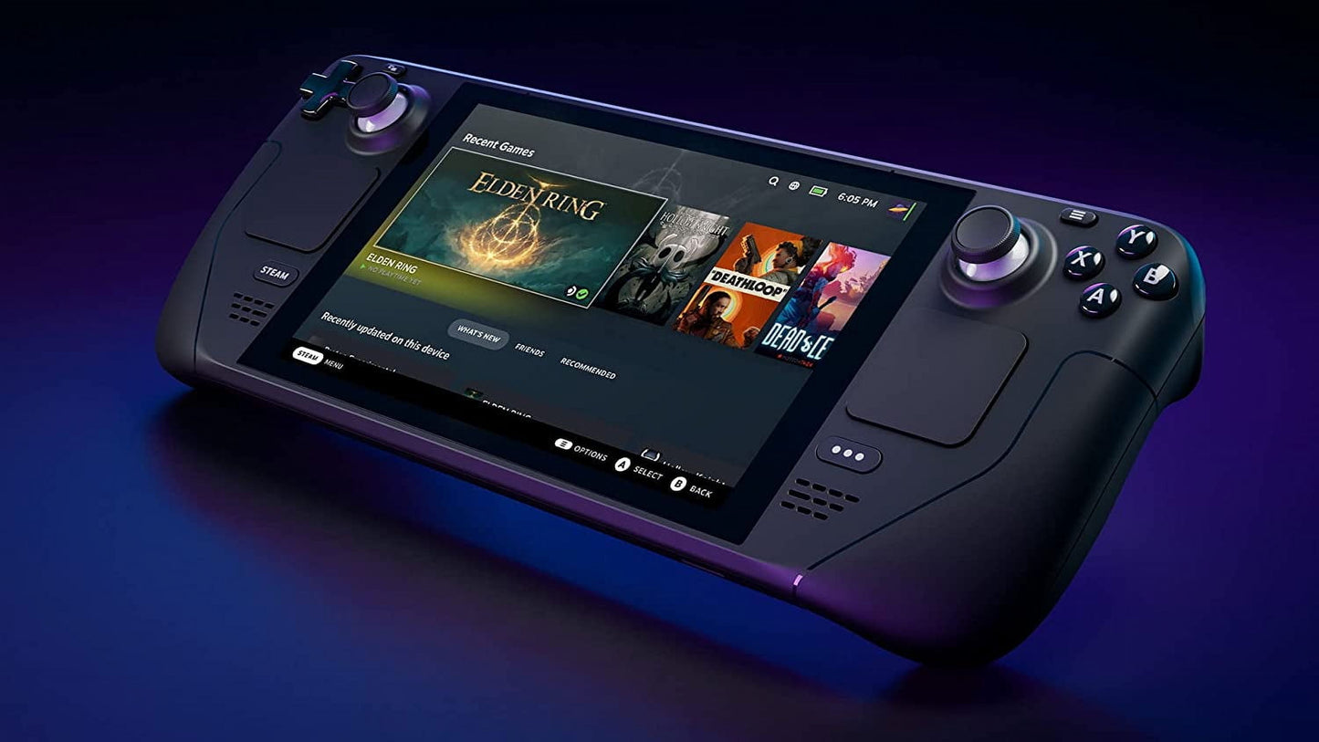 Steam Deck 512GB Handheld Gaming Console, 1280 X 800 LCD Touchscreen Display, with 5-In-1 Accessory Kit