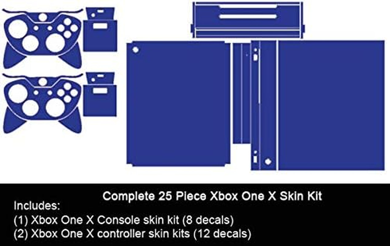 Bold Burgundy - Vinyl Decal Mod Skin Kit by - Compatible with Microsoft Xbox One X (XB1X)