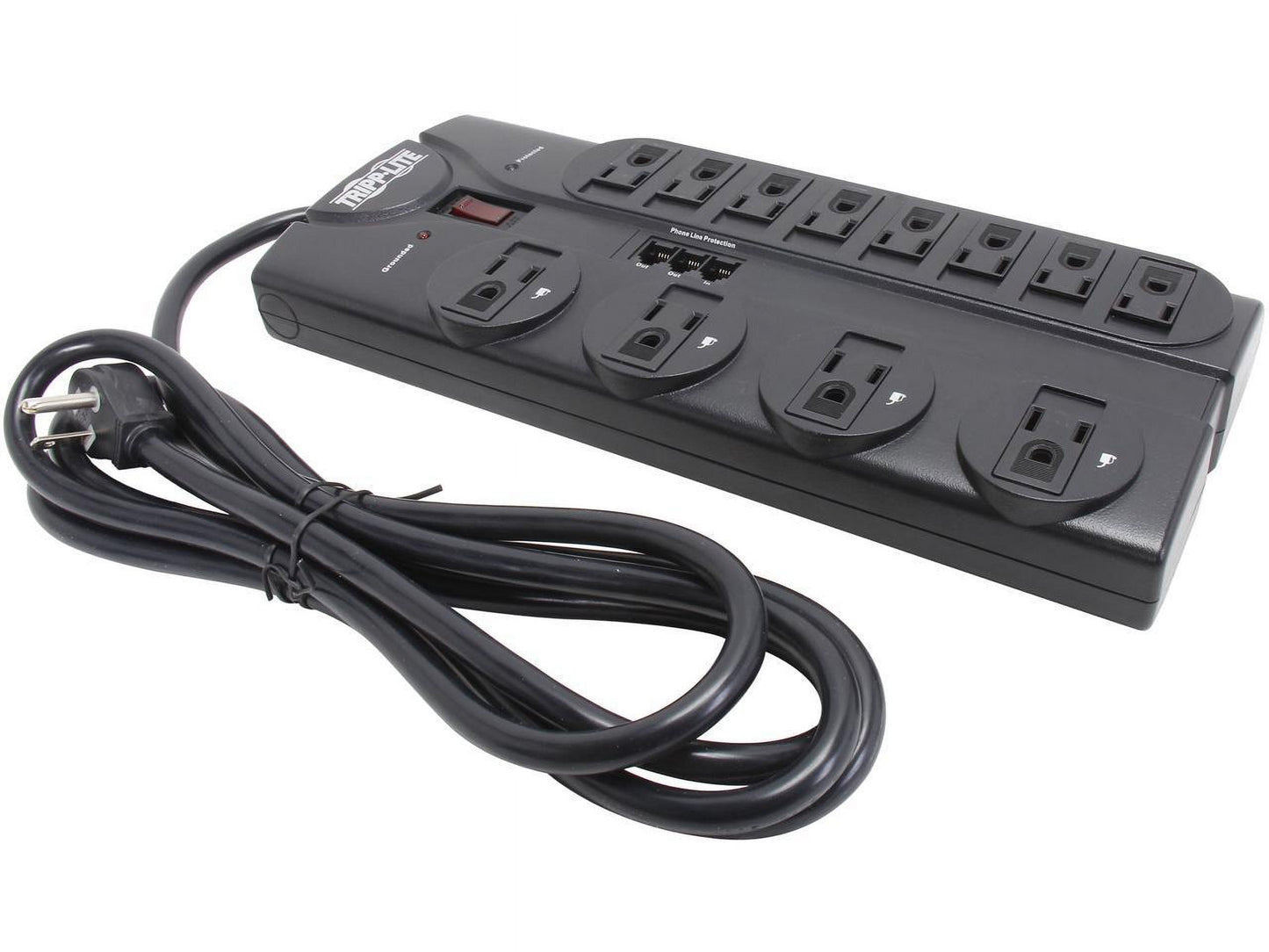 TLP1208TEL 8 Feet 12 + TEL Outlets 2160 Joules Surge Protector