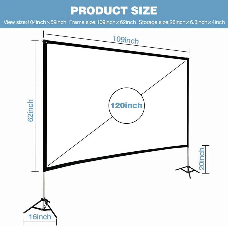 Outdoor Portable Projector Screen Projector Screen