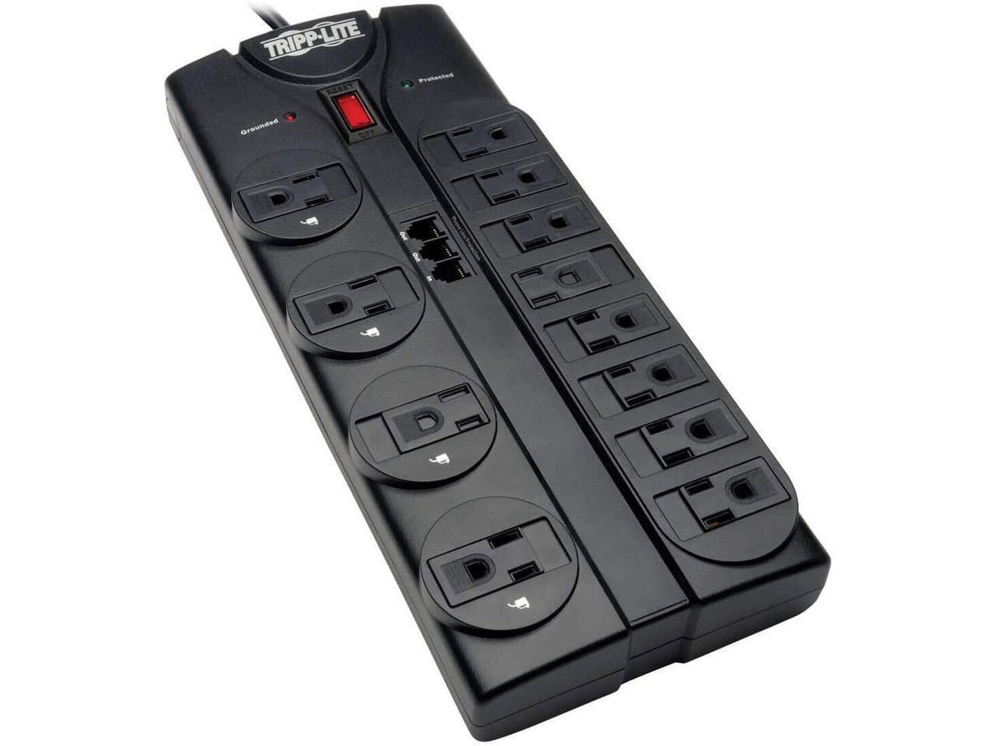 TLP1208TEL 8 Feet 12 + TEL Outlets 2160 Joules Surge Protector