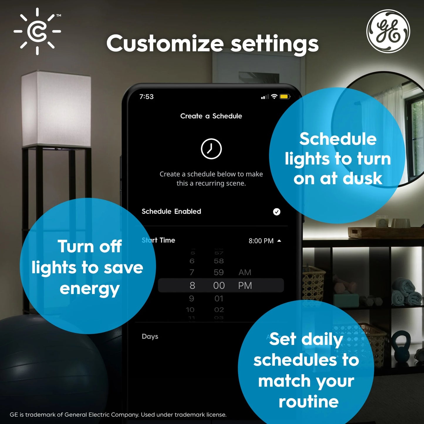 Cync Smart LED Light Strip, Color Changing, Bluetooth and Wi-Fi Enabled, 80-Inches