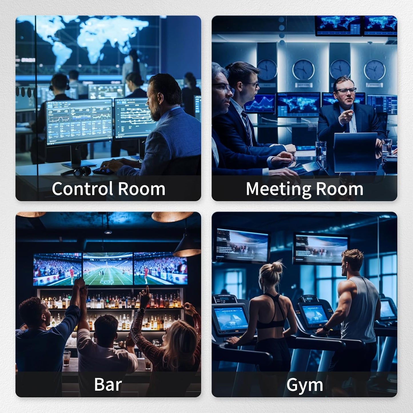 8X8 HDMI Matrix 4K Matrix Switcher Support EDID, 4K@30HZ, 1080P 3D, HDCP, 8 in 8 Out HDMI Switch with IR Remote Control, RS232, TCP/IP Control, Rack-Mount HDMI Matrix