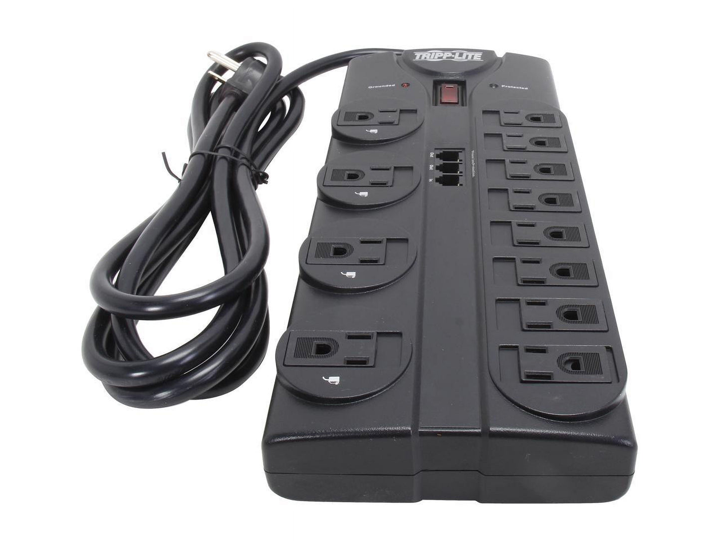 TLP1208TEL 8 Feet 12 + TEL Outlets 2160 Joules Surge Protector