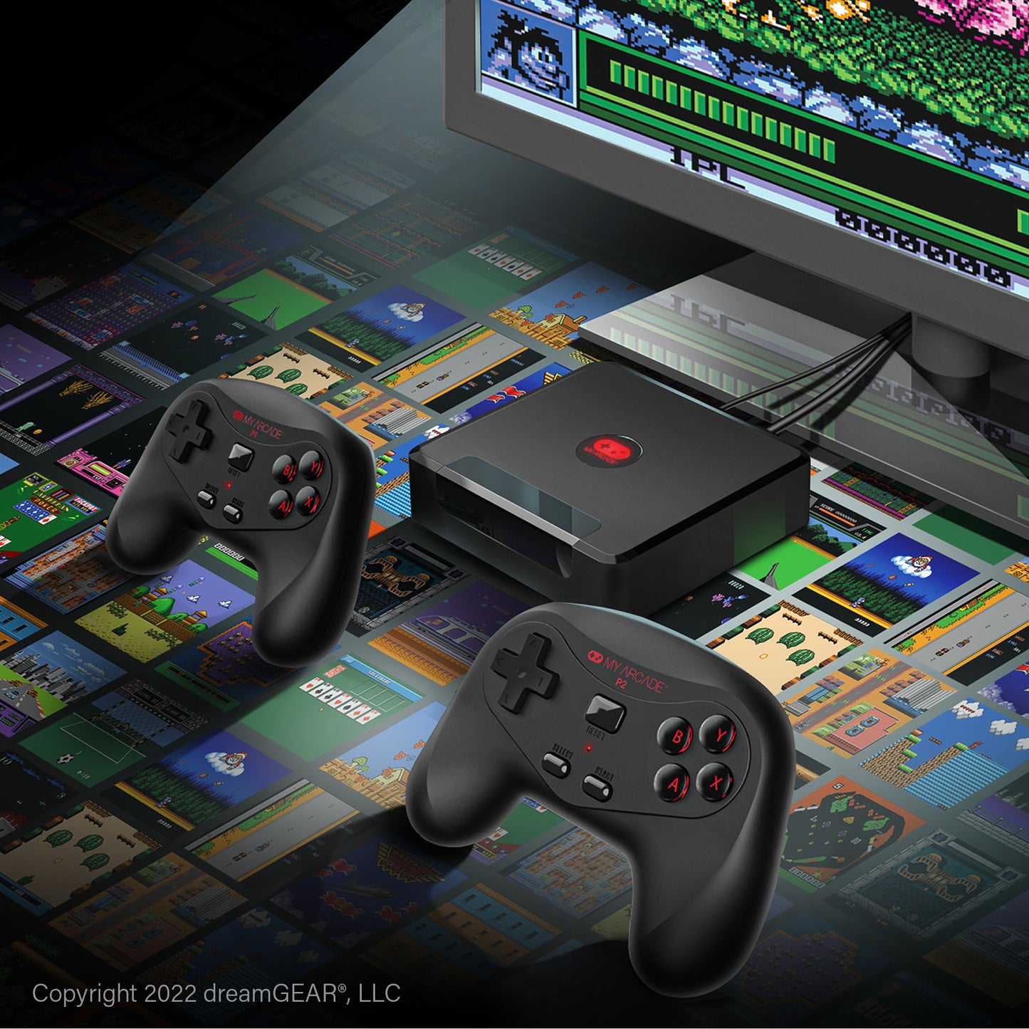 Myarcade DGUNL-4144 Gamestation Wireless HD with 250 Games Black