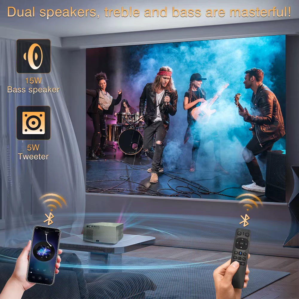 Full HD RD829 Projector 5G Wifi LED 4K Video Movie Smart Android 11.0 12000 Lumen Projectors Home Theater Cinema Beamer