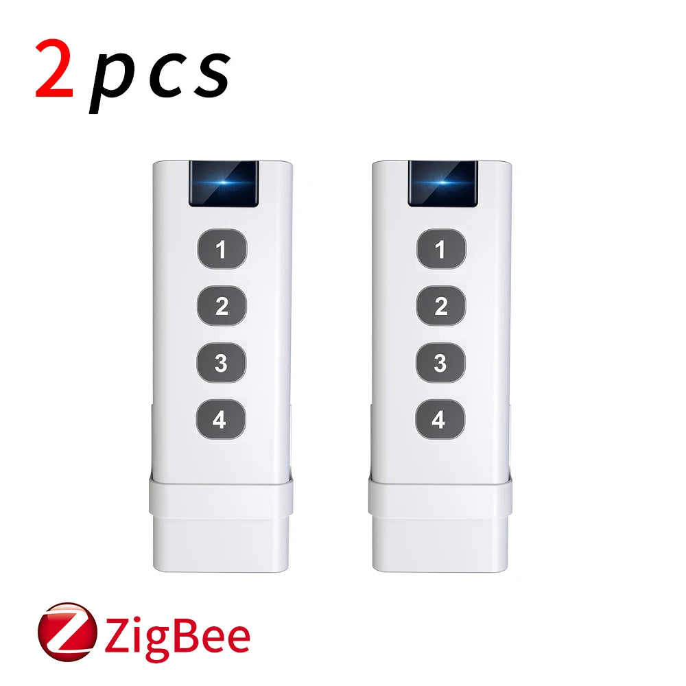 Tuya Smart Home Zigbee Remote Control 4 Channels Scene Switch Tuya Control Universal 4 Buttons Inteligente Smart Life Devices