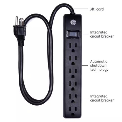 6-Outlet Standard Sur Protector (2-Pack)
