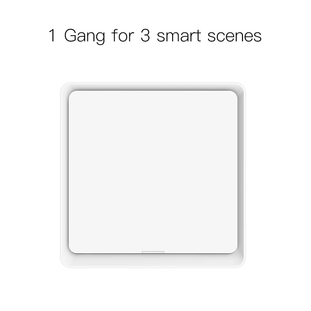 4 Gang Tuya Zigbee Wireless 12 Scene Switch Push Button Controller Battery Powered Automation Scenario for Tuya Devices