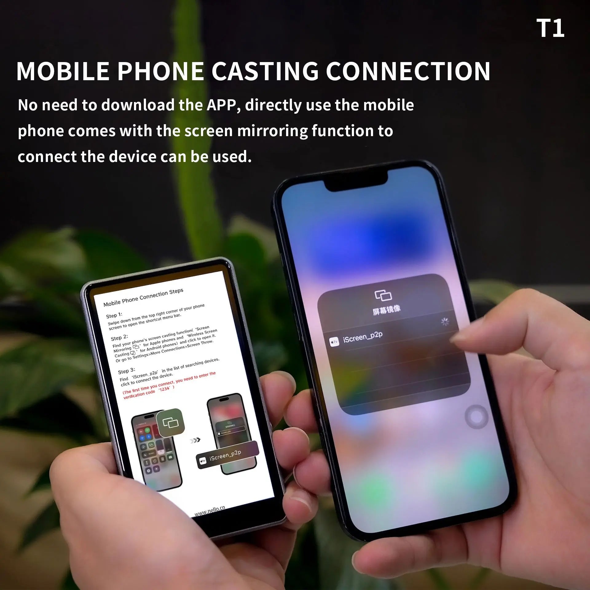 Magnetic Cell Phone Vlog Self Timer Monitor Screen Using Rear Camera Monitor for Live Streaming Creating Content Self-Timer