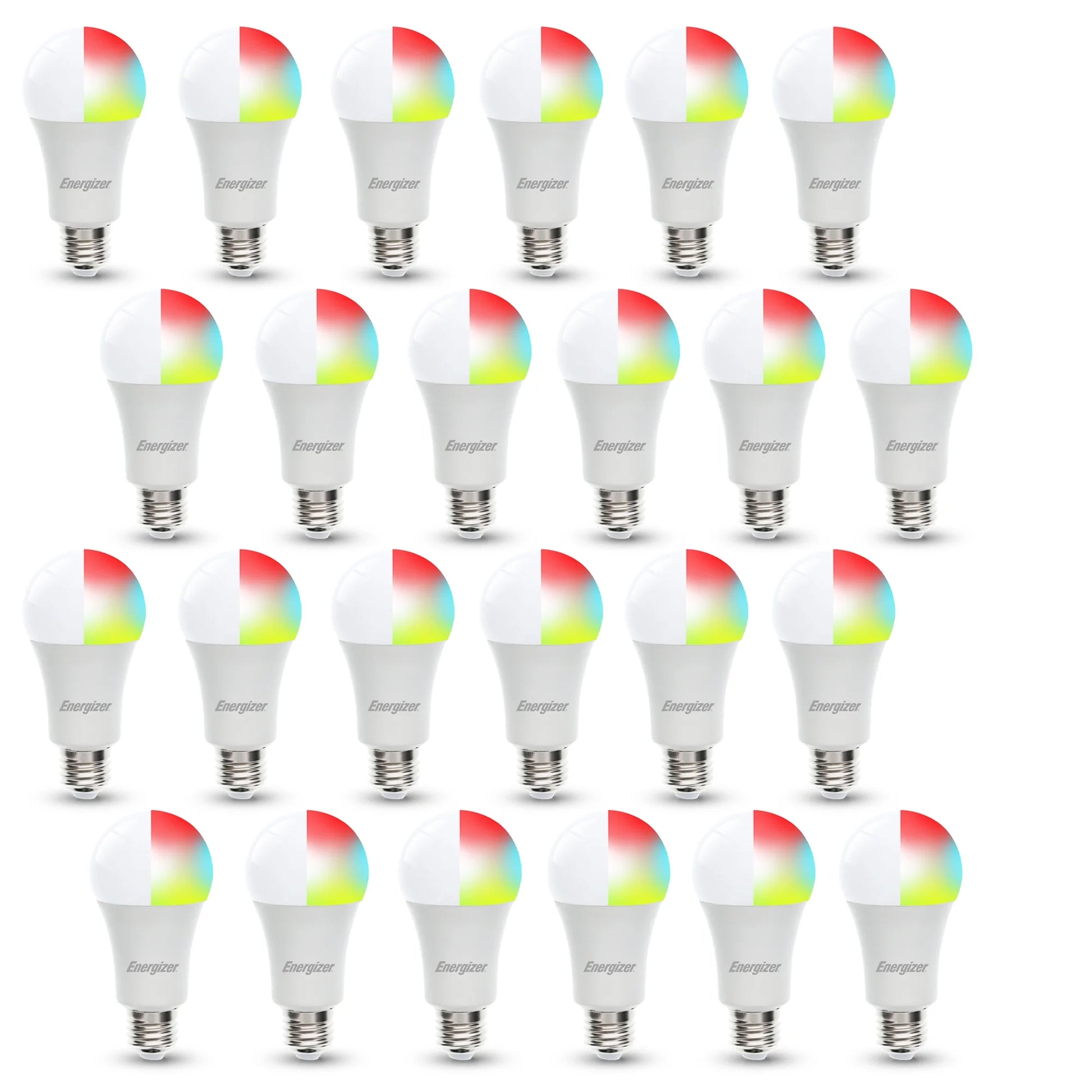 24-Pack Smart Wi-Fi Multi-Color and Single White LED Light Bulb, A19 Shape, E26 Base