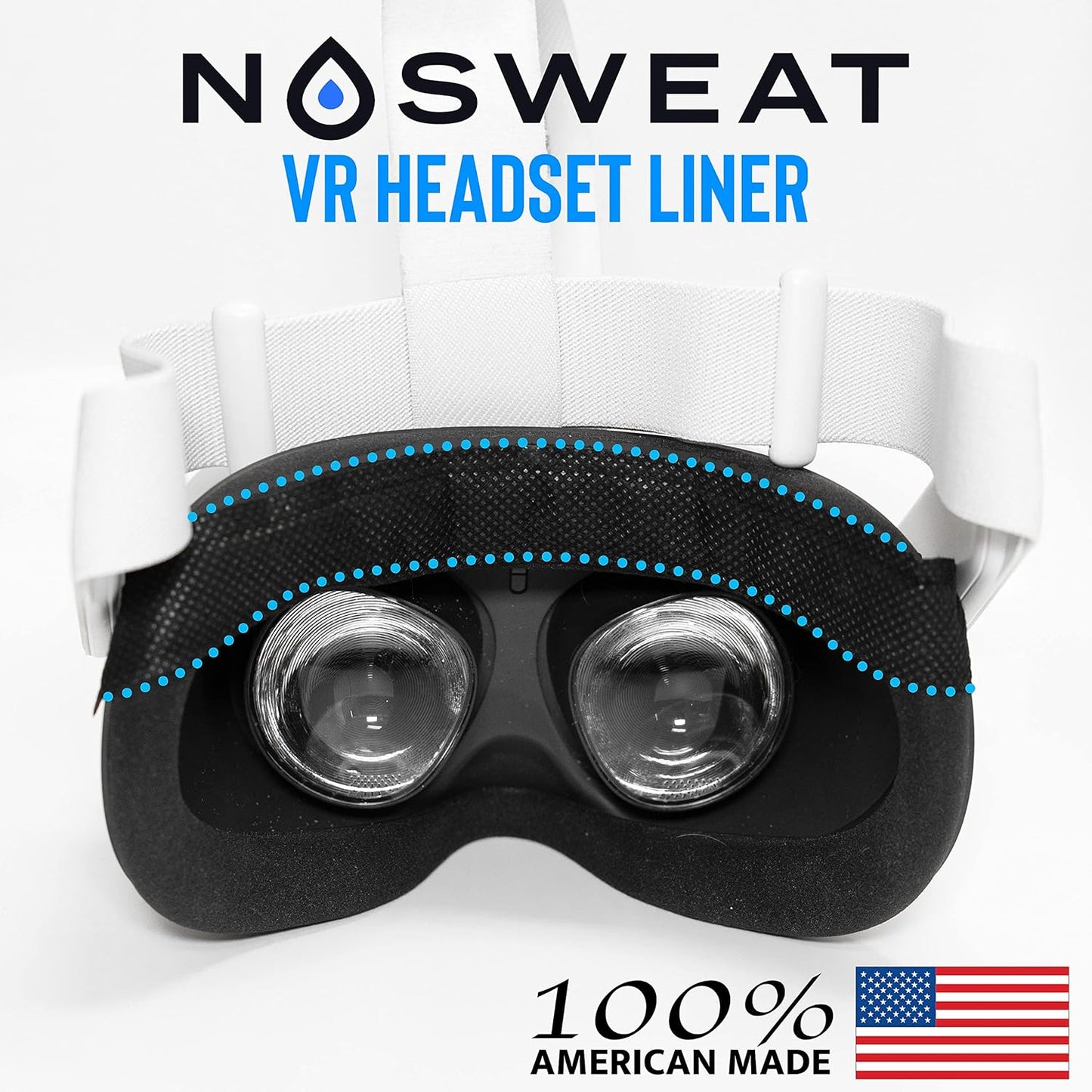 VR Headset Sweat Liner - Sweat Guard for Virtual Reality Goggles - Sweat Band - 50 Pack