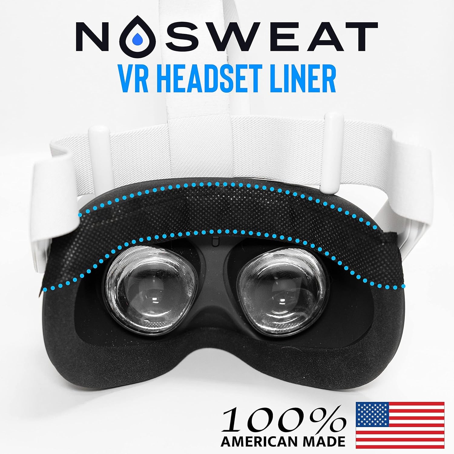 VR Headset Sweat Liner - Sweat Guard for Virtual Reality Goggles - Sweat Band - 50 Pack