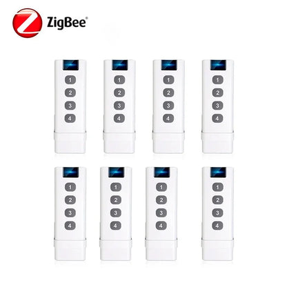 Tuya Smart Home Zigbee Remote Control 4 Channels Scene Switch Tuya Control Universal 4 Buttons Inteligente Smart Life Devices