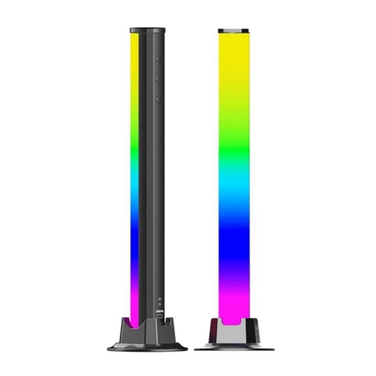 Dvkptbk Smart LED Light Bar,Gaming Lights Ambient Lighting, Bluetooth TV Backlights LED Play Light Bars with Rainbow Effect, USB Ambiance Light for Pc,Tv,Decor(2Pcs)
