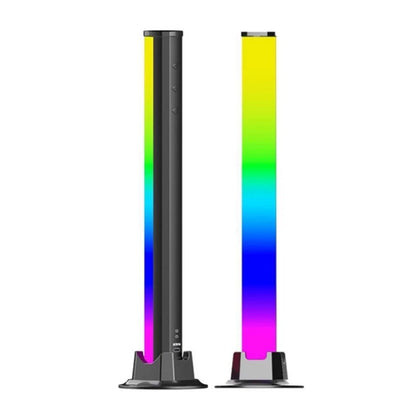 Dvkptbk Smart LED Light Bar,Gaming Lights Ambient Lighting, Bluetooth TV Backlights LED Play Light Bars with Rainbow Effect, USB Ambiance Light for Pc,Tv,Decor(2Pcs)