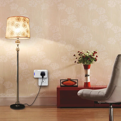 Smart Plug Combo (2-Pack) , Custom Scheduling, Voice Control, 2-Pack Mini Wifi Plugs - 10A, Voice Control, Timer, Etl/Fcc/Rohs Certified