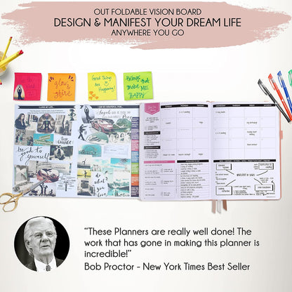 Academic Planner 2025-2026 - Weekly and Monthly Planner to Increase Productivity & Happiness | Daily Manifestation Journal | Goal, Gratitude Journal & Stickers | Dated from July 2025 - July 2026