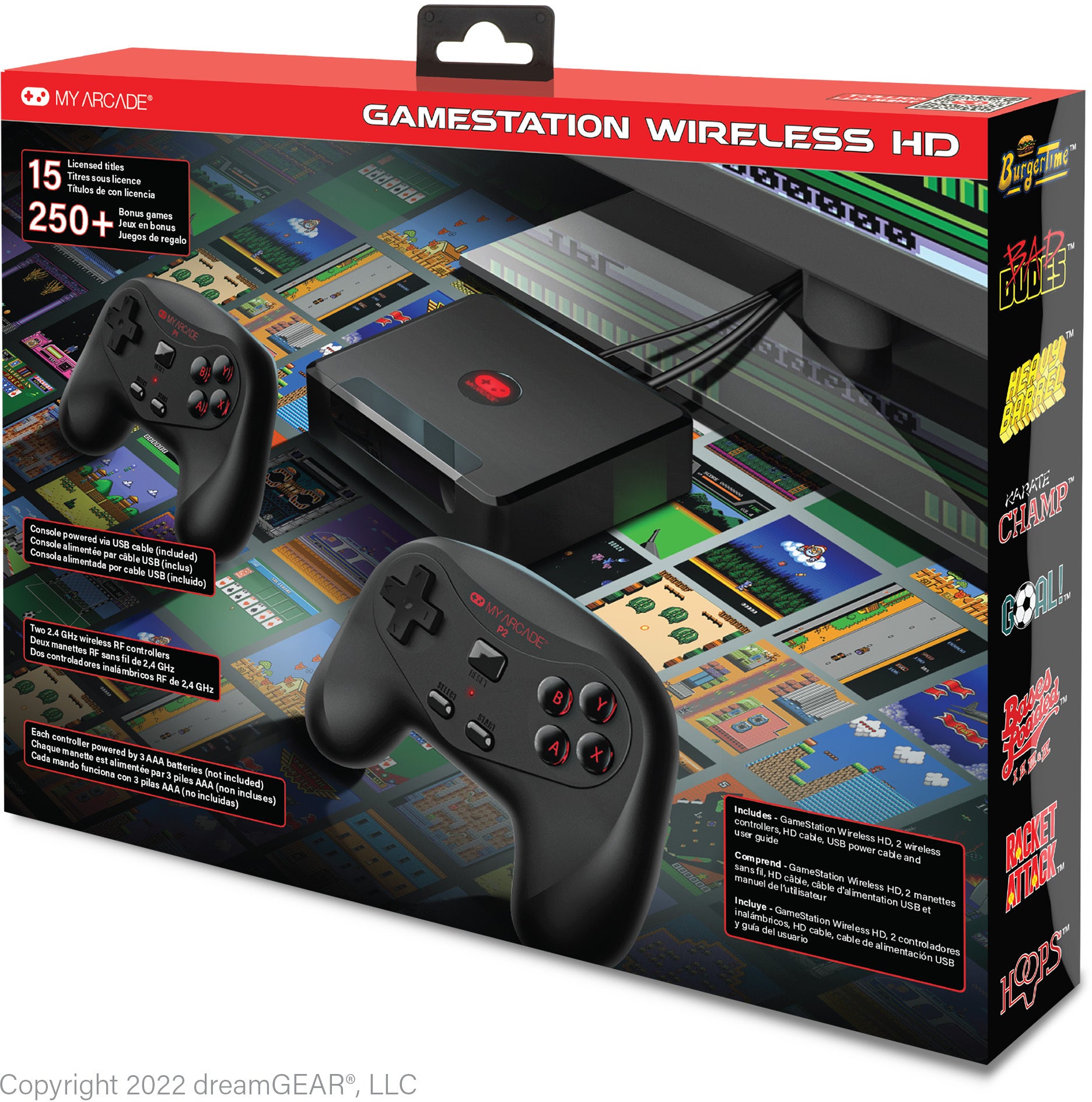 Myarcade DGUNL-4144 Gamestation Wireless HD with 250 Games Black
