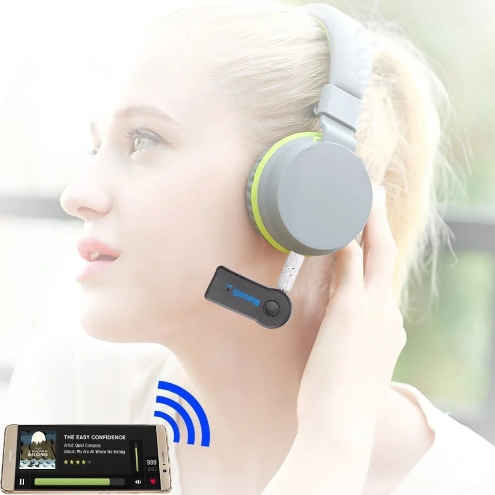 Wireless Car Adapter 3.5Mm AUX Audio Stereo Music Home Receiver Microphone Receiver Consumer Electronics Accessories
