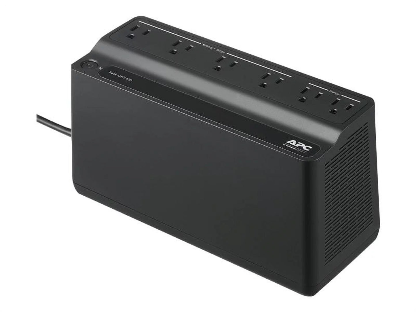 UPS 450VA Battery Backup Surge Protector, BN450M Backup Battery Power Supply, 6 Outlets