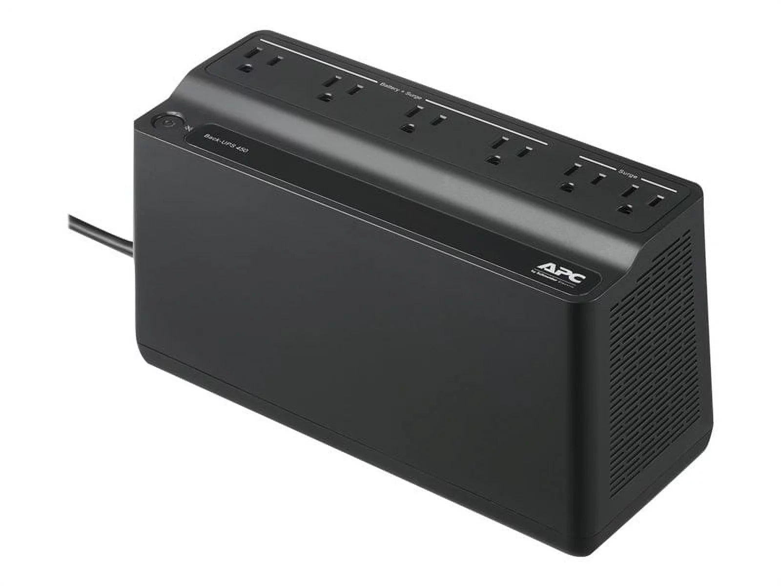 UPS 450VA Battery Backup Surge Protector, BN450M Backup Battery Power Supply, 6 Outlets