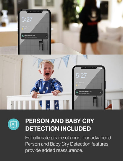 HD Indoor Security Camera, 2-Way Audio, Night Vision, Works W/ Smart Devices