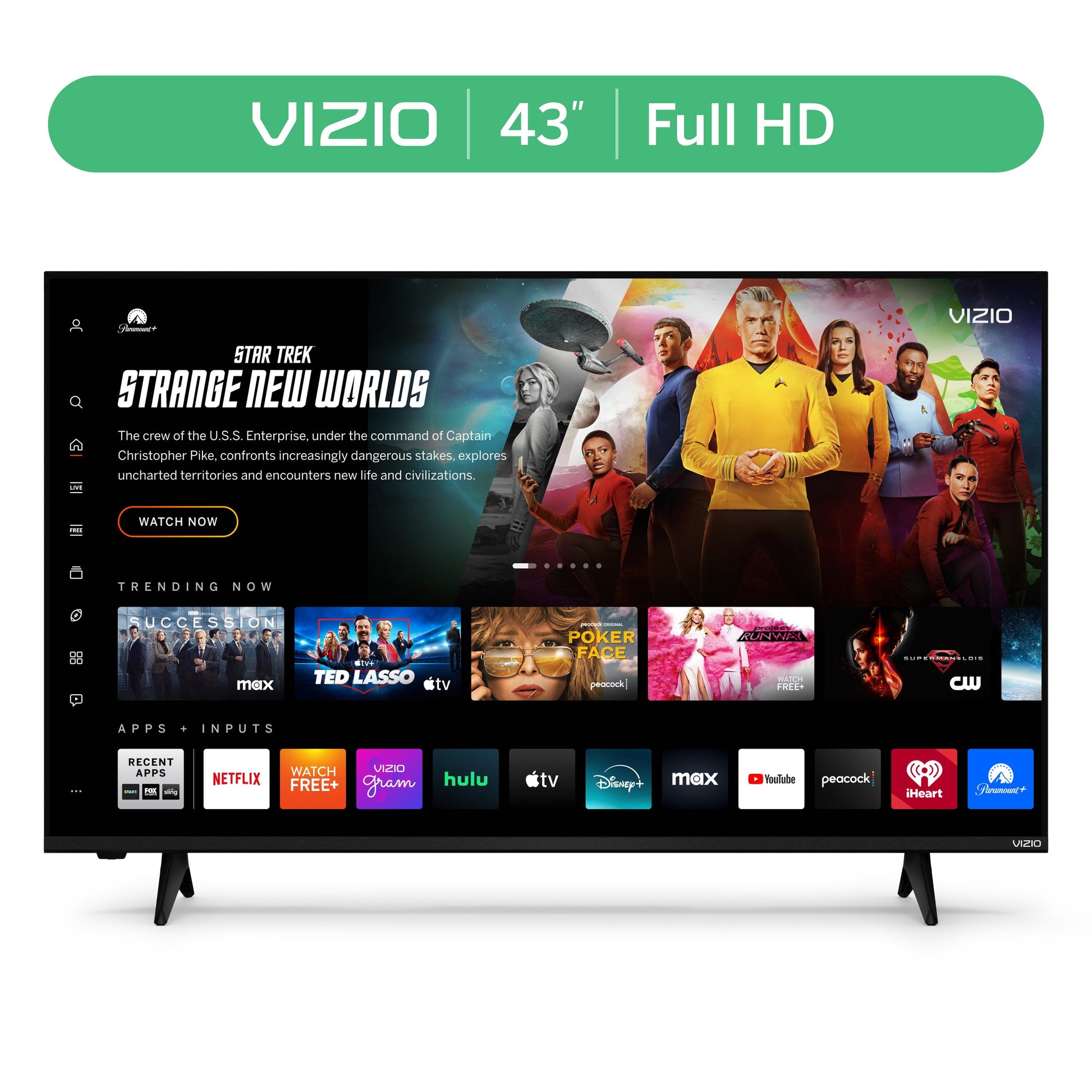 43” Class Full HD 1080P LED Smart TV (VFD43M-0804)