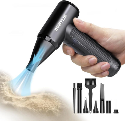 Electric Compressed Air Duster, Air Duster for Computers Cordless PC Dusters Keyboard Electronics Cleaning Kit - 150000RPM for Car, Home, Office