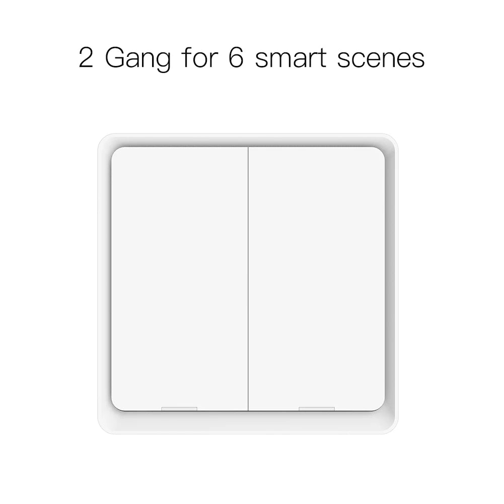 4 Gang Tuya Zigbee Wireless 12 Scene Switch Push Button Controller Battery Powered Automation Scenario for Tuya Devices