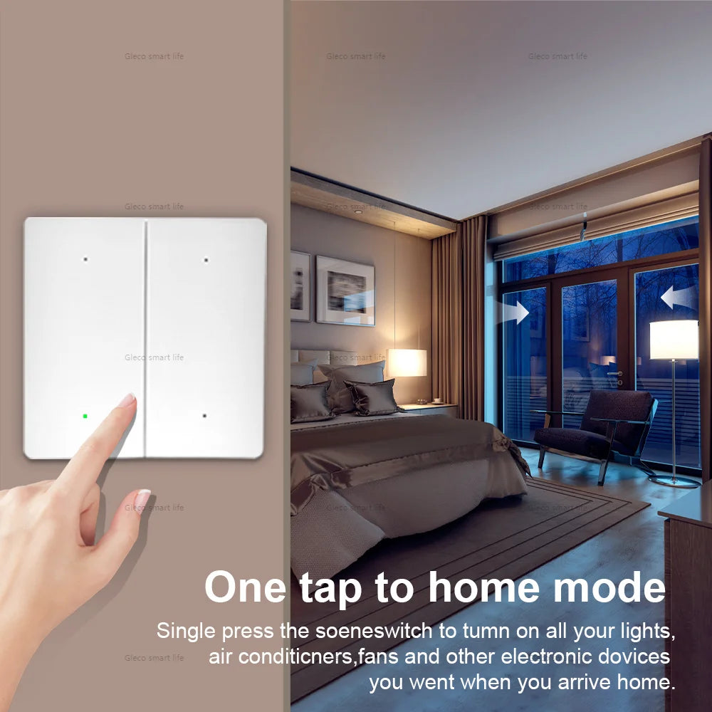 Zigbee Scene Switch Wireless 12 Scenario Switch Push Button Controller Automation Switches for Home Assistant 2MQTT