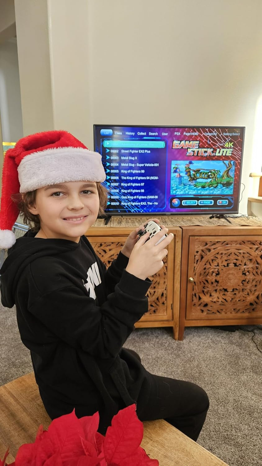WIRELESS RETRO GAMING CONSOLE 60,000+ LICENSED GAMES (2 Free Controllers Included)