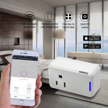 Smart Plug Combo (2-Pack) , Custom Scheduling, Voice Control, 2-Pack Mini Wifi Plugs - 10A, Voice Control, Timer, Etl/Fcc/Rohs Certified