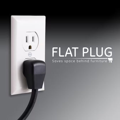 8-Ft 12 -Outlet 4320 Joules 1800 -Watts Black Indoor AC Sur Protector