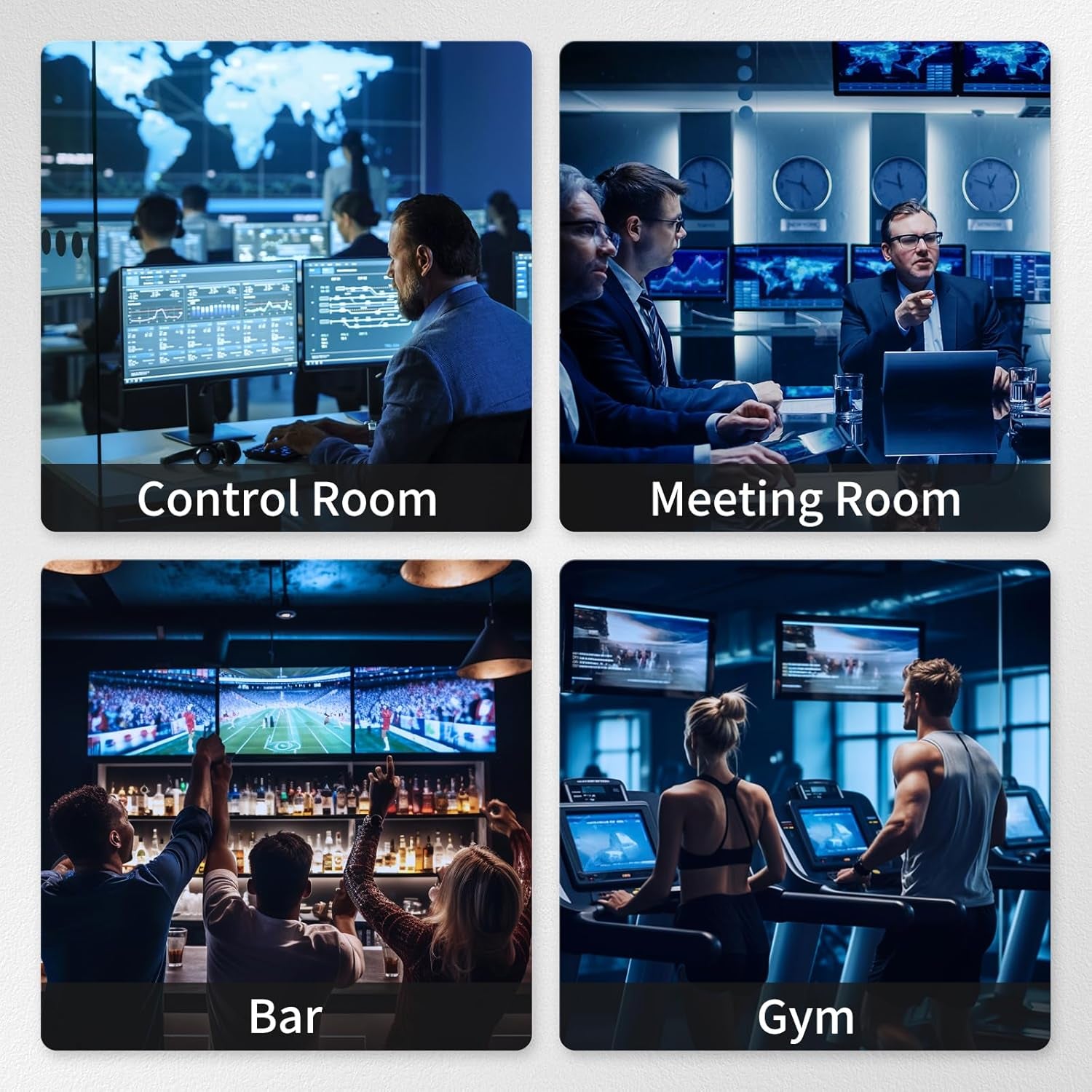 8X8 HDMI Matrix 4K Matrix Switcher Support EDID, 4K@30HZ, 1080P 3D, HDCP, 8 in 8 Out HDMI Switch with IR Remote Control, RS232, TCP/IP Control, Rack-Mount HDMI Matrix