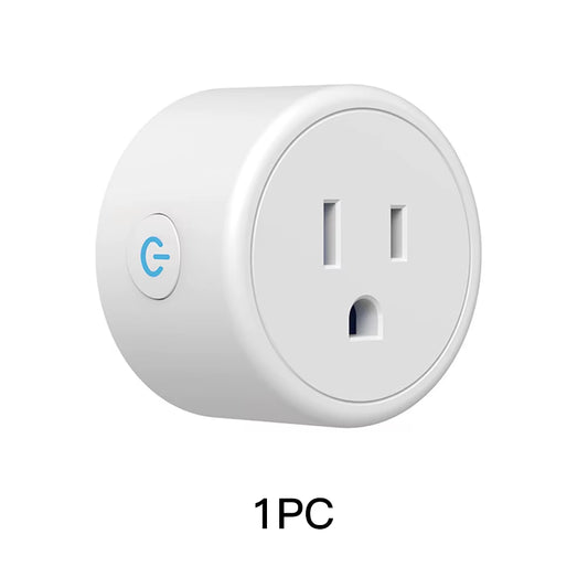 Mini US Wifi Smart Plug Surge Protector 110-230V Voice Control Timer Smart Socket Work with Alexa Google Home Tuya