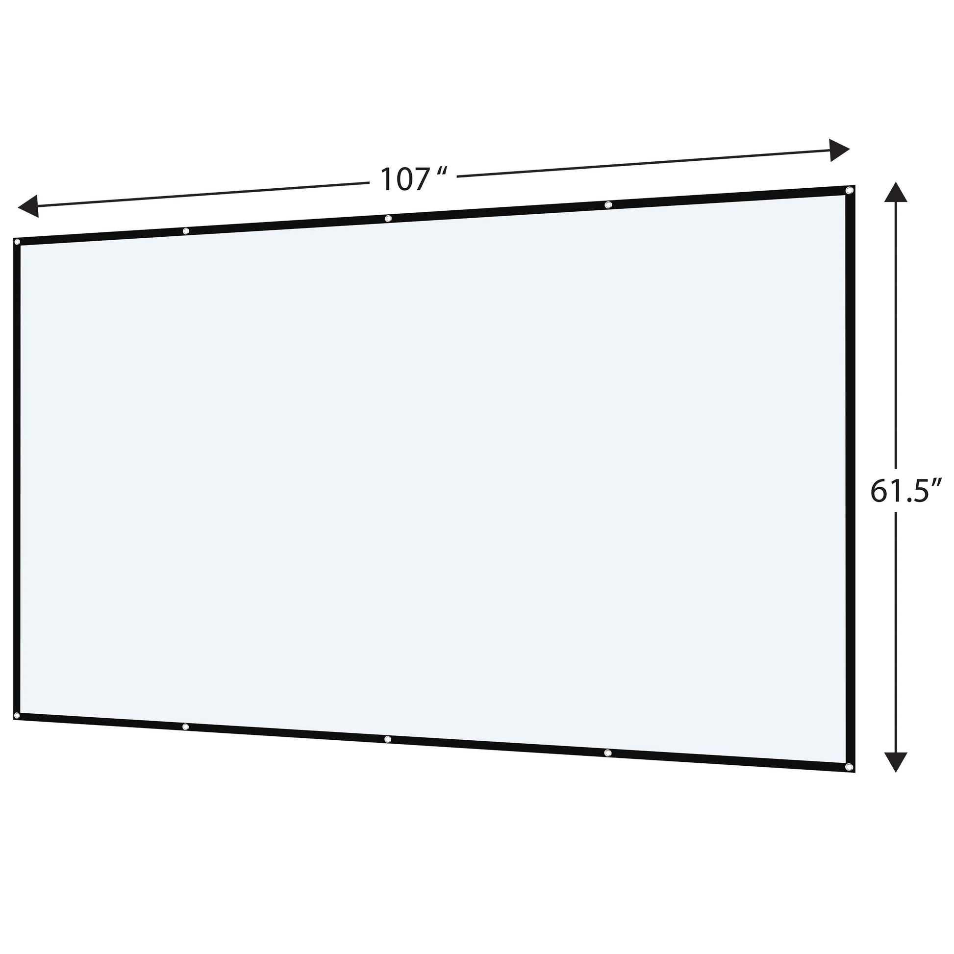 . Indoor/Outdoor Folding Projector Screen, White