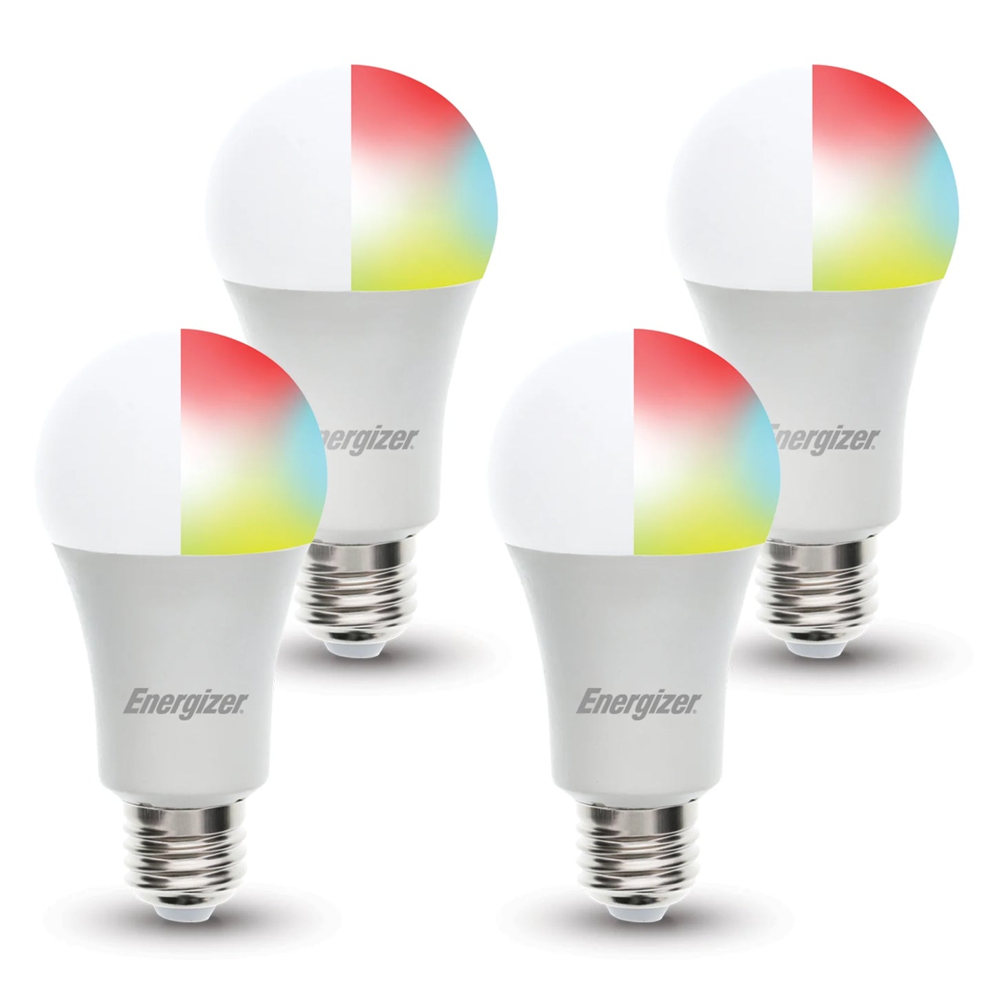 4-Pack Smart Wi-Fi Multi-Color and Single White LED Light Bulb, A19 Shape, E26 Base