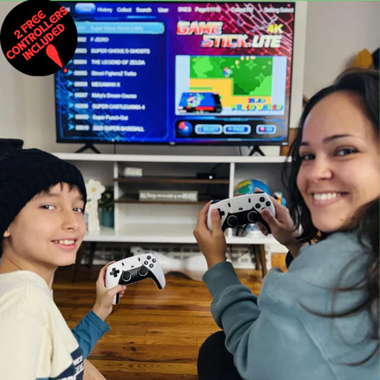 WIRELESS RETRO GAMING CONSOLE 60,000+ LICENSED GAMES (2 Free Controllers Included)