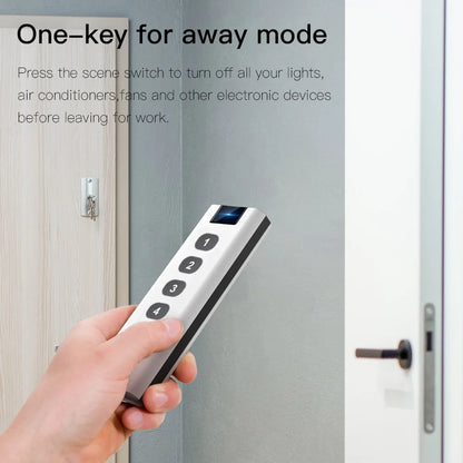Tuya Smart Home Zigbee Remote Control 4 Channels Scene Switch Tuya Control Universal 4 Buttons Inteligente Smart Life Devices